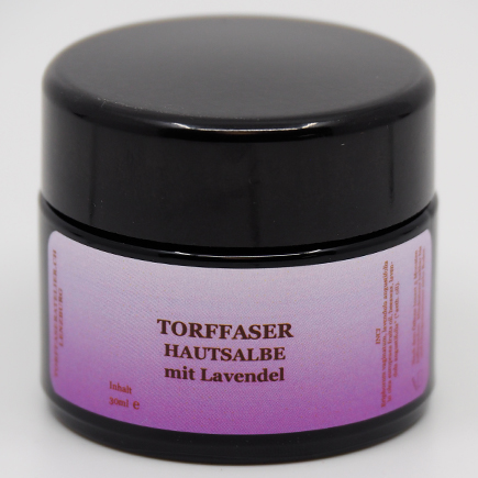 Torffaser-Hautsalbe mit Lavendel